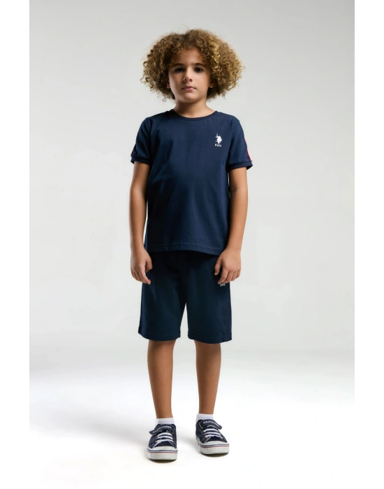 U.S. Polo Assn. Erkek Çocuk, Stripe Detail , Lisanslı,  Alt Üst Takım