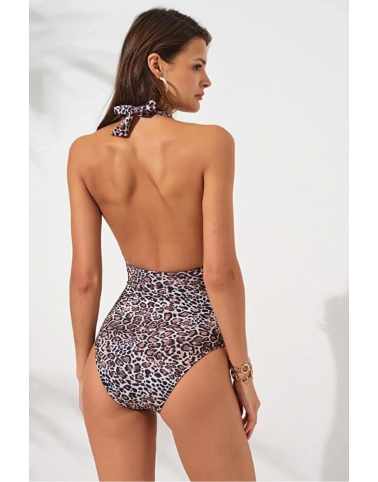 Üçgen Dolgulu Mayo Leopar DLX-231122