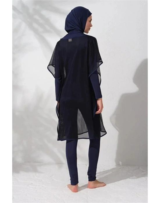 Fileli Tesettür Tulum Mayo DLX-231919