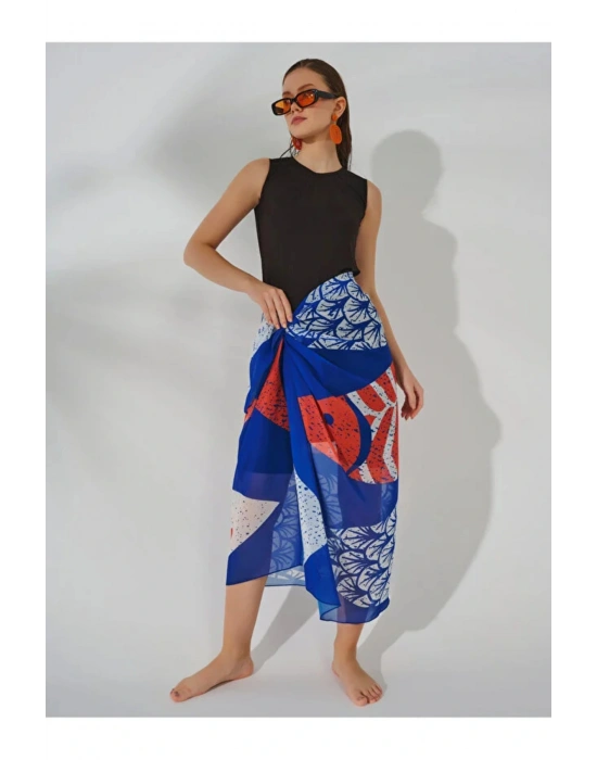 Neva Desenli Etek Pareo DLX-7085