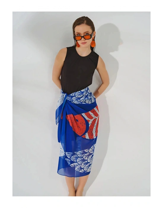 Neva Desenli Etek Pareo DLX-7085