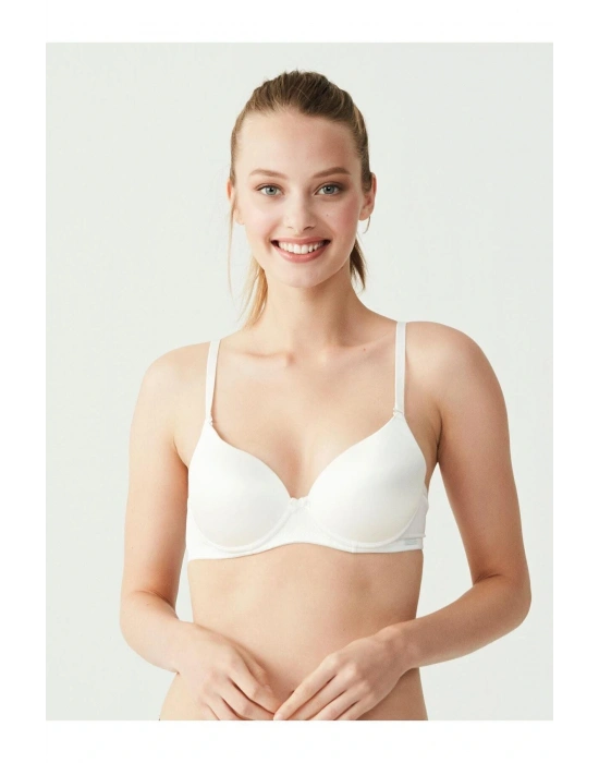 - Kadın Ekru Kulaklı Içi Dolu Sütyen 66147