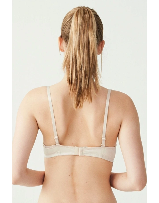 Kadın Ten U.s Polo Assn. 66141 Kulaksız Push-up Sutyen