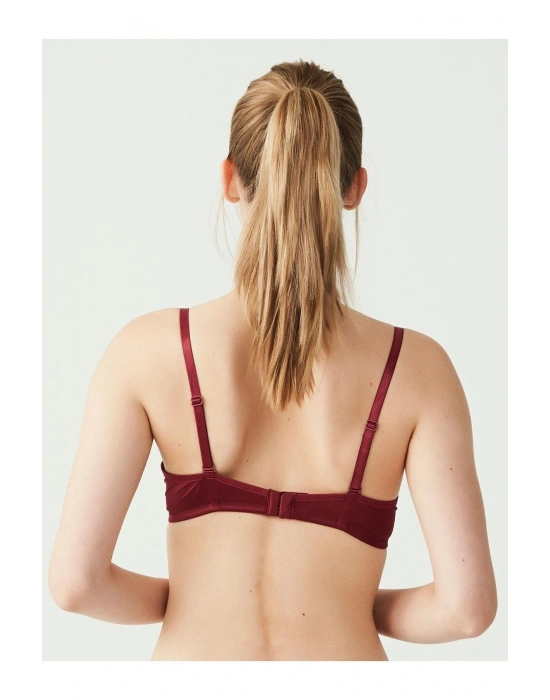 - Kadın Bordo Içi Boş Kulaklı Sütyen 66140