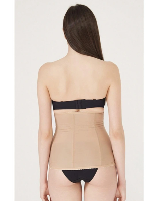 Kadın Siyah Tül Detaylı Agraflı Bel Korsesi 2109-S10