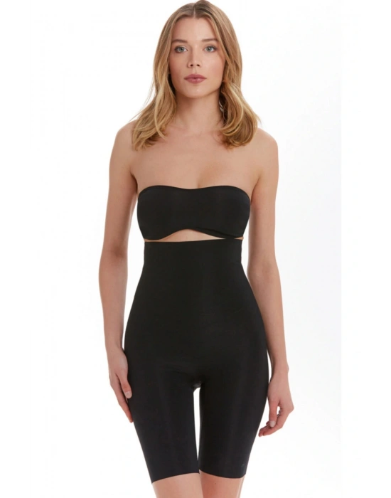 Kadın Uzun Paçalı Korse Ekstra Güçlü Inceltme Siyah 2107