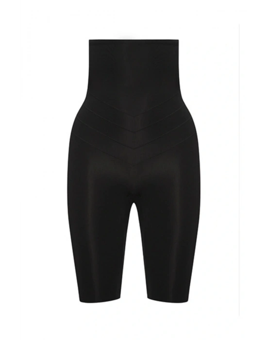 Kadın Uzun Paçalı Korse Ekstra Güçlü Inceltme Siyah 2107