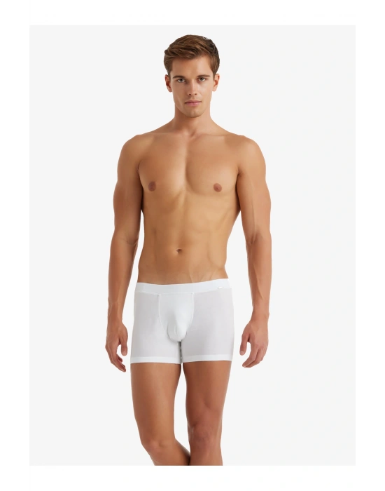 Erkek Modal Elastan Boxer Silver 9310 - Beyaz