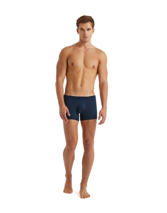 Erkek Modal Elastan Boxer Silver 9310 - Lacivert