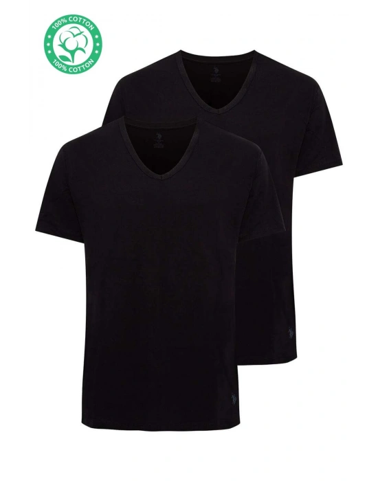 Erkek Siyah 2 Li T-shirt 80199