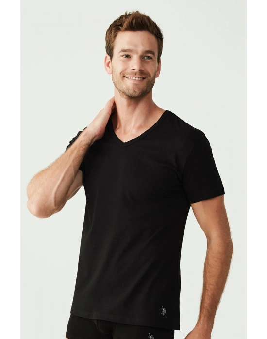 Erkek Siyah 2 Li T-shirt 80199