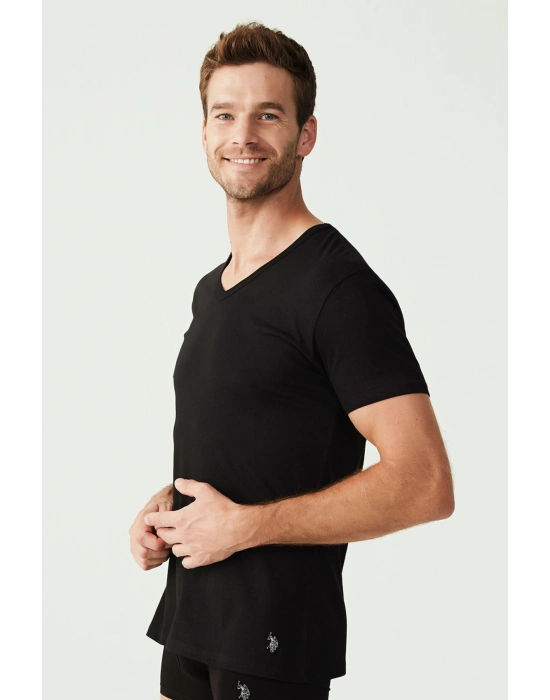 Erkek Siyah 2 Li T-shirt 80199