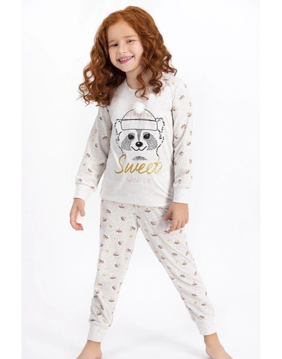Rolypoly Sweet Winter Kremmelanj Kız Çocuk Pijama Takımı