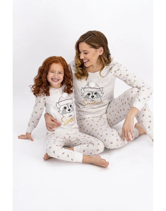 Rolypoly Sweet Winter Kremmelanj Kız Çocuk Pijama Takımı