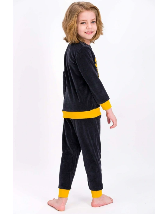 Save Animals Füme Erkek Çocuk Kadife Eşofman Takımı