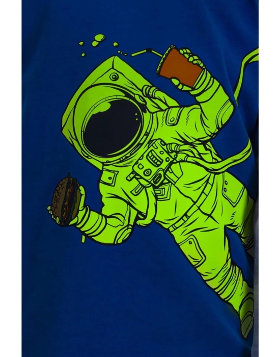 Erkek Çocuk Karmelanj Astronot Pijama Takımı