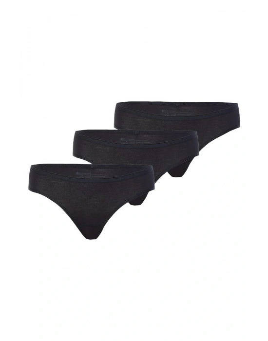 Kadın Slip Külot 3lü Paket Essential 1575 - Siyah