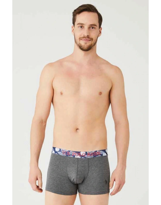 Erkek Lacivert - Antrasit Melanj 3 Lü Boxer 80433