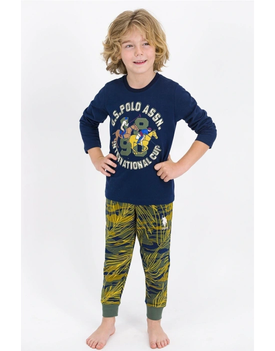 U.s. Polo Assn Lisanslı Lacivert Erkek Çocuk Pijama Takımı