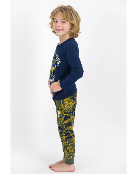 U.s. Polo Assn Lisanslı Lacivert Erkek Çocuk Pijama Takımı