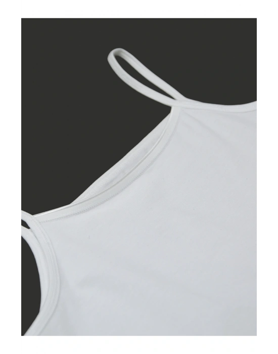 Kız Çocuk Atlet 2li Paket 1296 - Beyaz