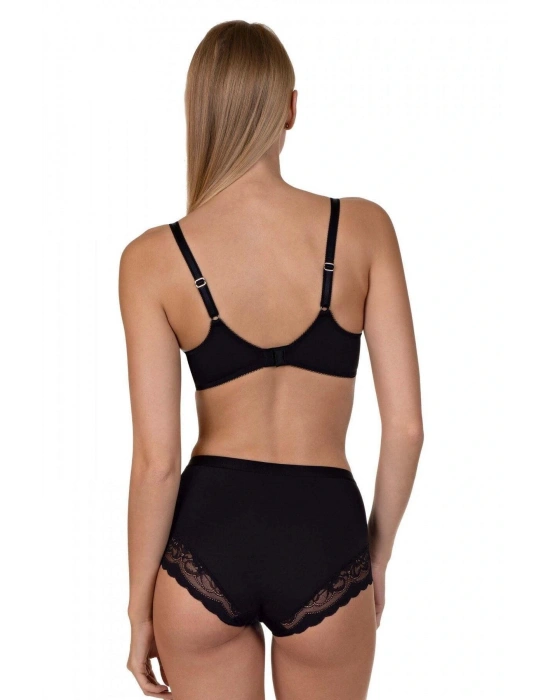 Evelyn Balenli Toparlayıcı Sütyen Siyah