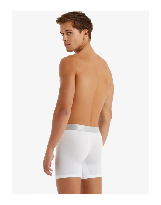 Erkek Modal Elastan Boxer Silver 9303 - Beyaz