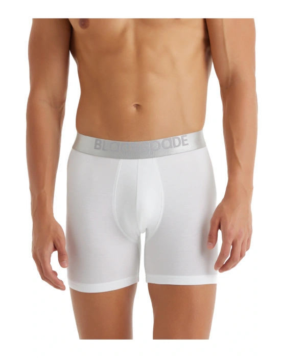 Erkek Modal Elastan Boxer Silver 9303 - Beyaz