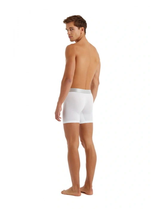 Erkek Modal Elastan Boxer Silver 9303 - Beyaz