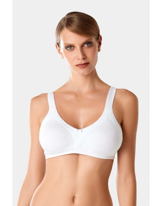 Kadın Beyaz 7000 Pamuklu Toparlayıcı Minimizer Sütyen