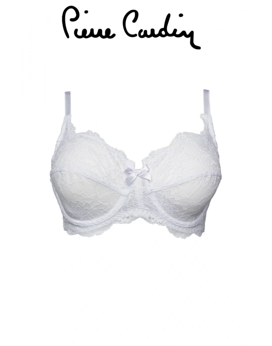 Kadın Beyaz 7023 Balenli Dantelli Toparlayıcı Sütyen