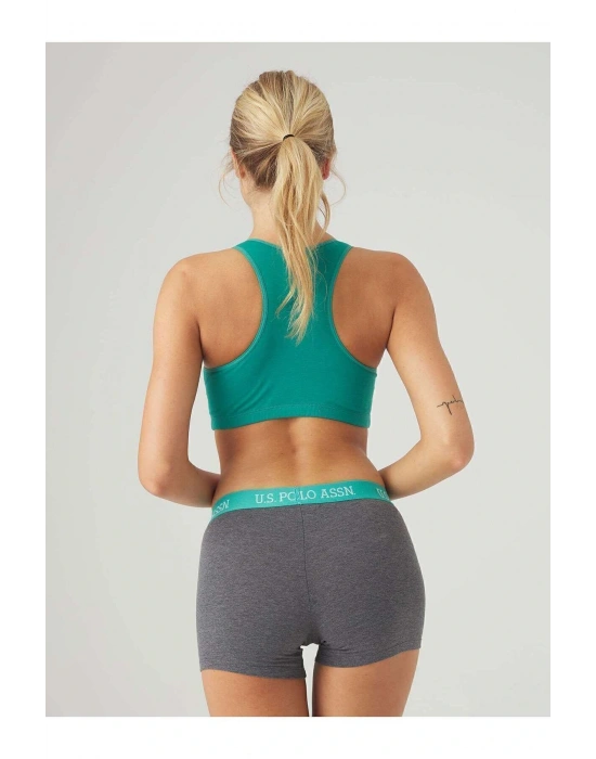 U.S. Polo Assn. Kadın Mint Büstiyer Şort Takım