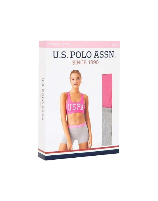 U.S. Polo Assn. Kadın Mint Büstiyer Şort Takım