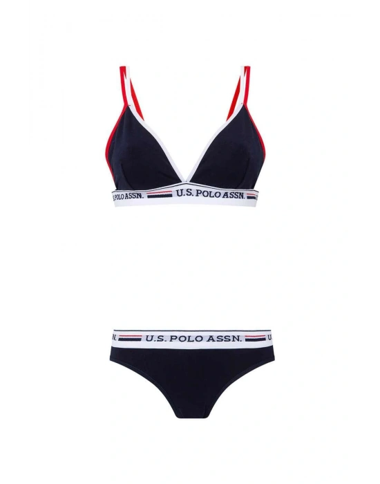 Kadın Lacivert Büstiyer Slip Takım