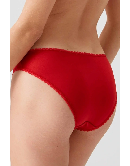 Kadın Kırmızı 4561 Milan Push Up Dolgulu Dantelli Çeyiz Sütyen Ve Külot Iç Çamaşır Takımı