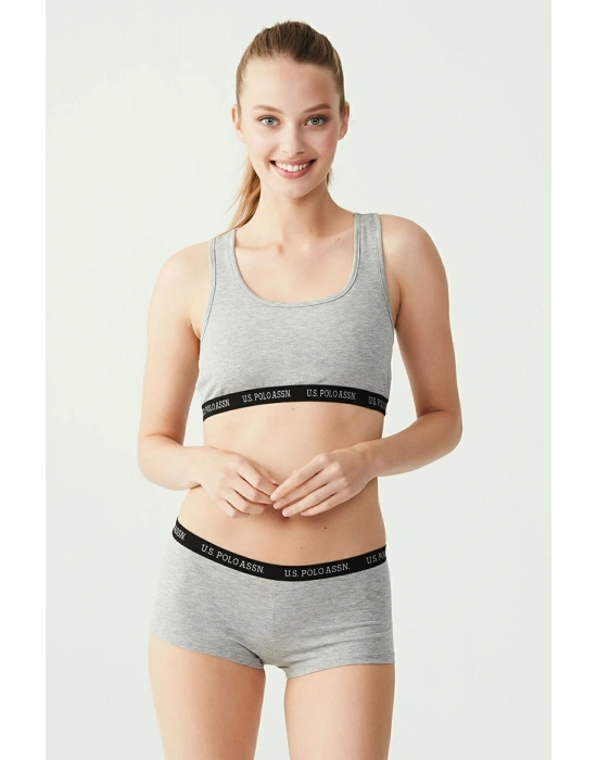 U.s Polo Assn. 65003 Kadın Sporcu Büstiyer Şort Set-grimelanj