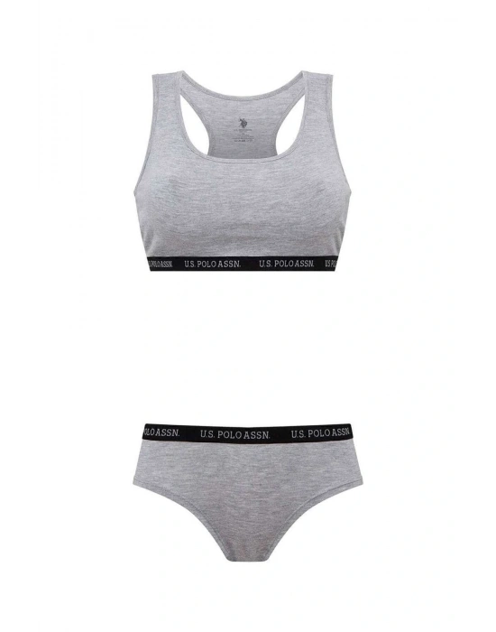 U.s Polo Assn. 65003 Kadın Sporcu Büstiyer Şort Set-grimelanj