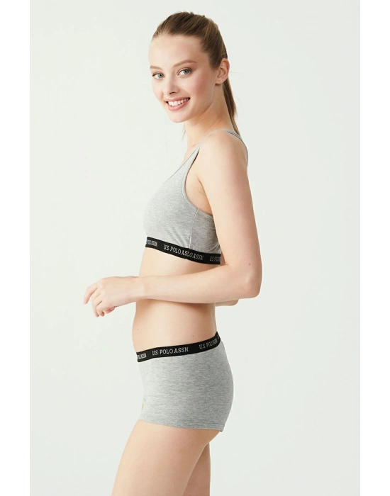 U.s Polo Assn. 65003 Kadın Sporcu Büstiyer Şort Set-grimelanj