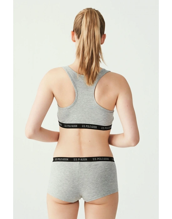 U.s Polo Assn. 65003 Kadın Sporcu Büstiyer Şort Set-grimelanj