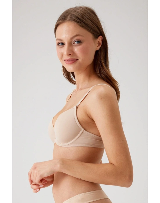 Kadın Ten 6101 Rome Balenli Destekli Micro Sütyen(ÇIKARILABİLİR VE AYARLANABİLİR ASKILI)