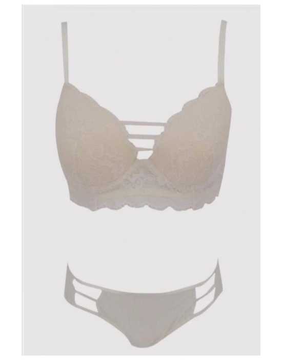 4750 Paris Balenli Boş Kap Sütyen Takımı