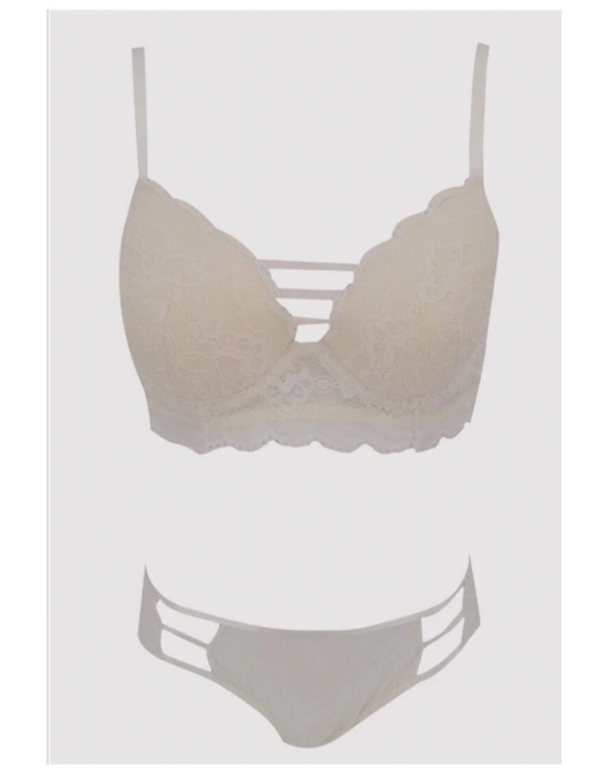 4750 Paris Balenli Boş Kap Sütyen Takımı