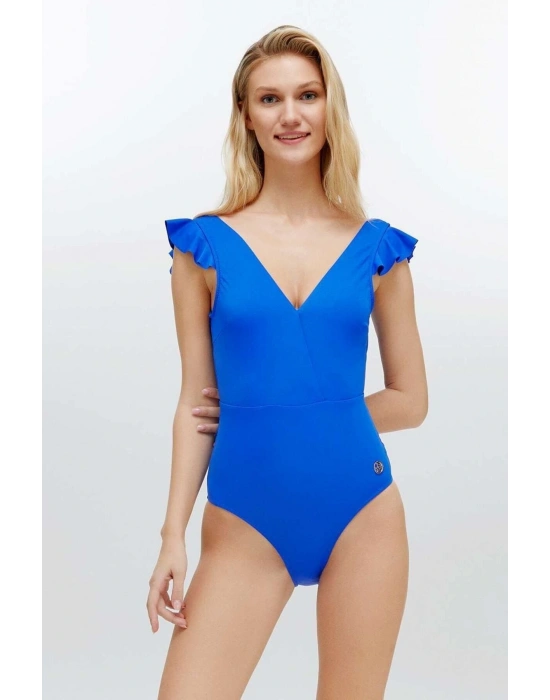 Kadın Saks Mavi Mayo