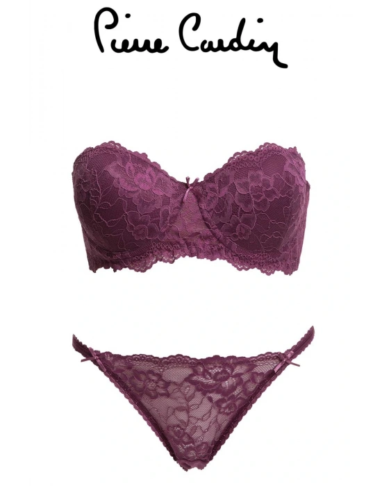 Mor 4562 Siena Desteksiz Straplez Dantelli Sütyen Takımı