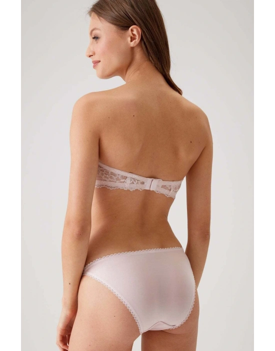 Pudra 4562 Siena Desteksiz Straplez Dantelli Sütyen Takımı