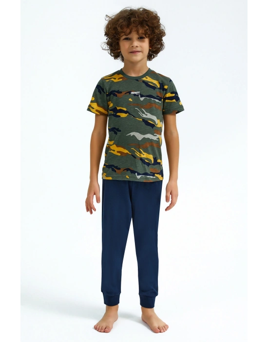 Rolypoly Infnty Haki Erkek Çocuk Pijama Takımı