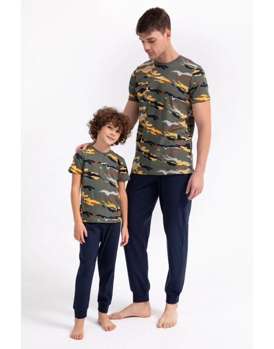 Rolypoly Infnty Haki Erkek Çocuk Pijama Takımı