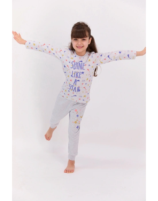 Rolypoly Shine Like A Star Karmelanj Kız Çocuk Pijama Takımı