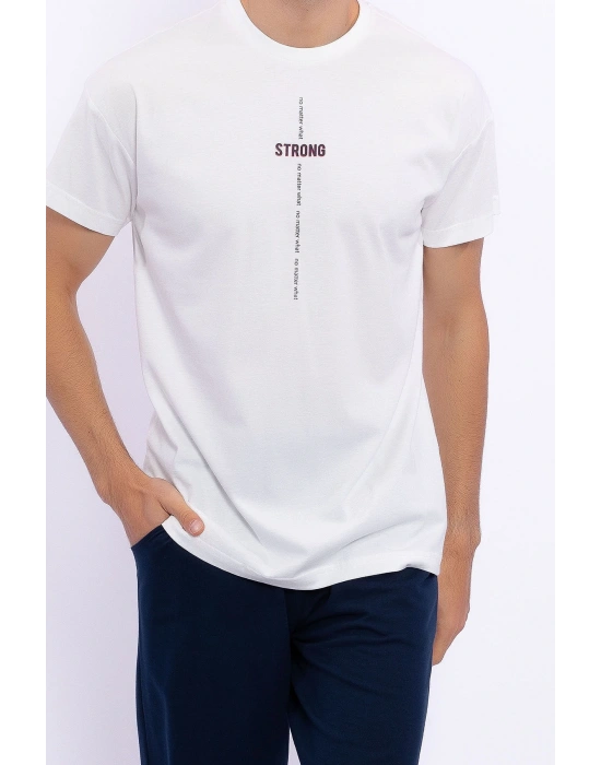 Strong Krem Erkek Bermuda Takım