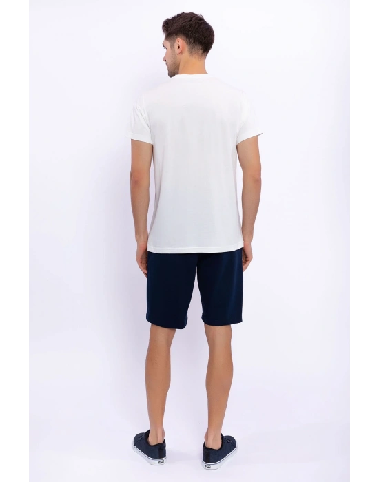 Strong Krem Erkek Bermuda Takım